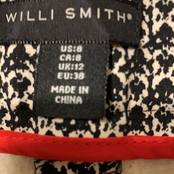 Willi Smith size 8 ankle pants.  Black and white - Picture 5 of 7